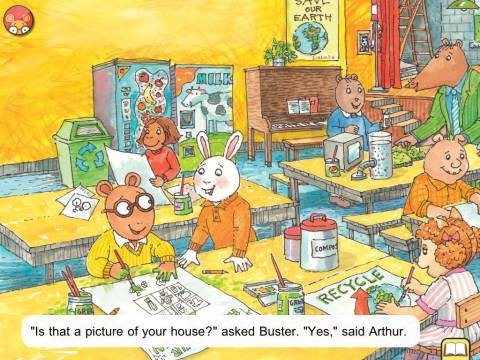 Arthur Turns Green - by Marc Brown - app review (video)